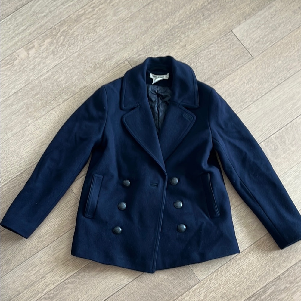 Isabel Marant pour H&M Blue Wool Peacoat Timeless Design